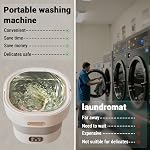 Mini Washing Machine Portable, 12L Foldable Compact Mini Washer Machine with Spin Dry Timer for Underwear Socks Baby Clothes, Deep Clean, Small Washing Machine for Apartment Dorm RV Travel, Gray