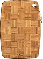 Vista 1 de Tabla de cortar de bambú, tablas de cortar para cocina, tabla de cortar de madera para carne, queso, verduras, tabla de cortar reversible