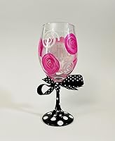 Vista 2 de Birthday Bitch Hand Painted Wine Glass