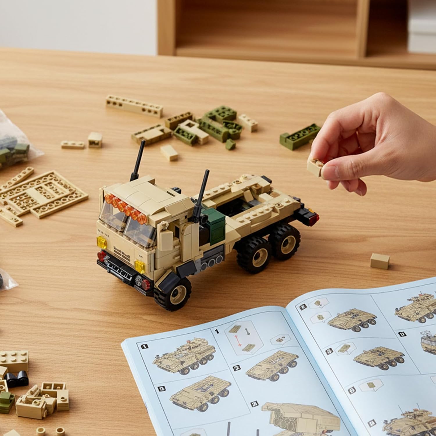 HIMARS Rocket Launcher &Stryke Military Vehicles Building Sets,915 Pcs Army Armored Tank Model Kit Compatible with Lego. Educational Toys DIY Assembling Building Toys for Boys Age 6+