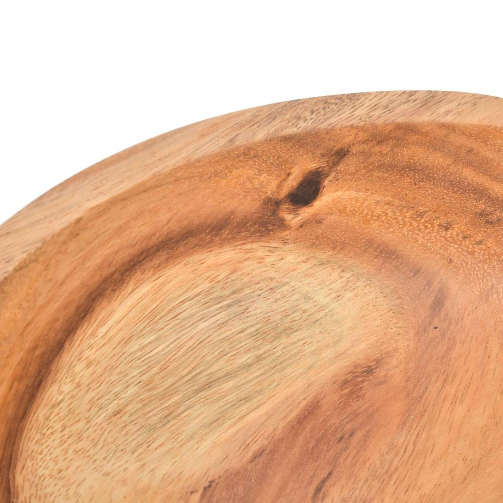 Ong Cuenco de madera, ecológico, ensaladera de madera para alimentos, recipientes para frutas, vajilla, utensilios de cocina, ensaladera de madera(30 * 9cm)