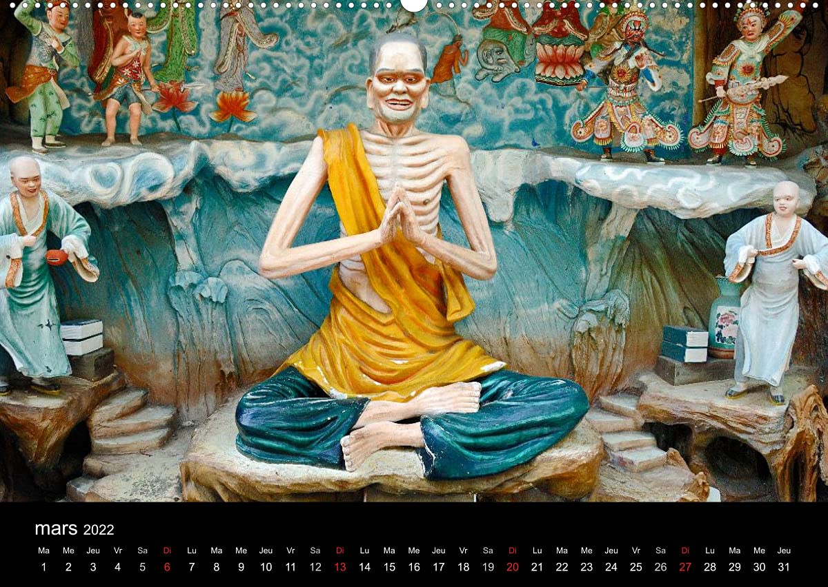 Bouddha Le Maître de Zen (Premium, hochwertiger DIN A2 Wandkalender 2022, Kunstdruck in Hochglanz): Images du Bouddha, d'Asie et d'ailleurs. (Calendrier mensuel, 14 Pages )