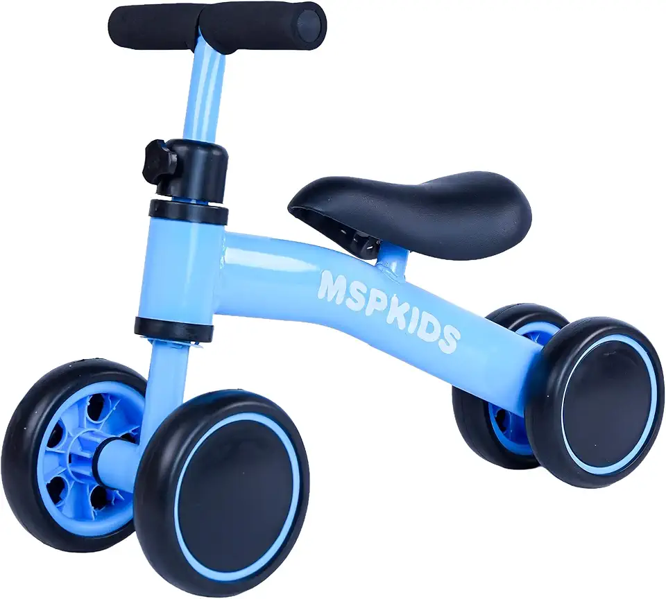 Bicicleta de Equilíbrio para Crianças, 4 Rodas, Ideal para Futuros Ciclistas, Bicicleta sem Pedal