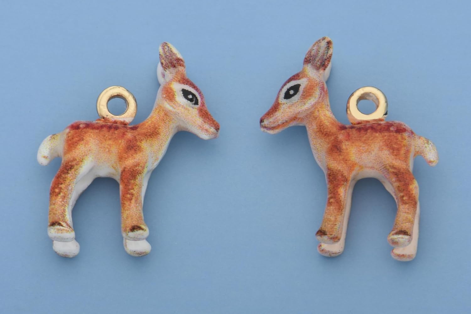 Pack of 10 PCS 3D Handmade Enamel Charms Gold Plated Color Assorted Pendants with Jump Ring for DIY Bracelets Jewelry Making Accessories - Image 2