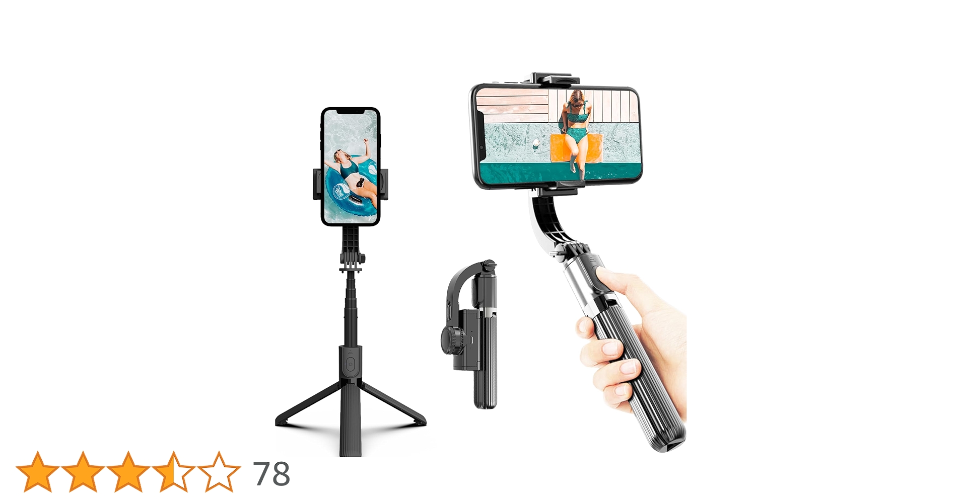 スマホジンバル スタビライザー 片手持ち単軸スタビライザー 自撮り棒 4段階伸縮 Amazon.co.jp: スマホジンバル スタビライザー 片手持ち単軸