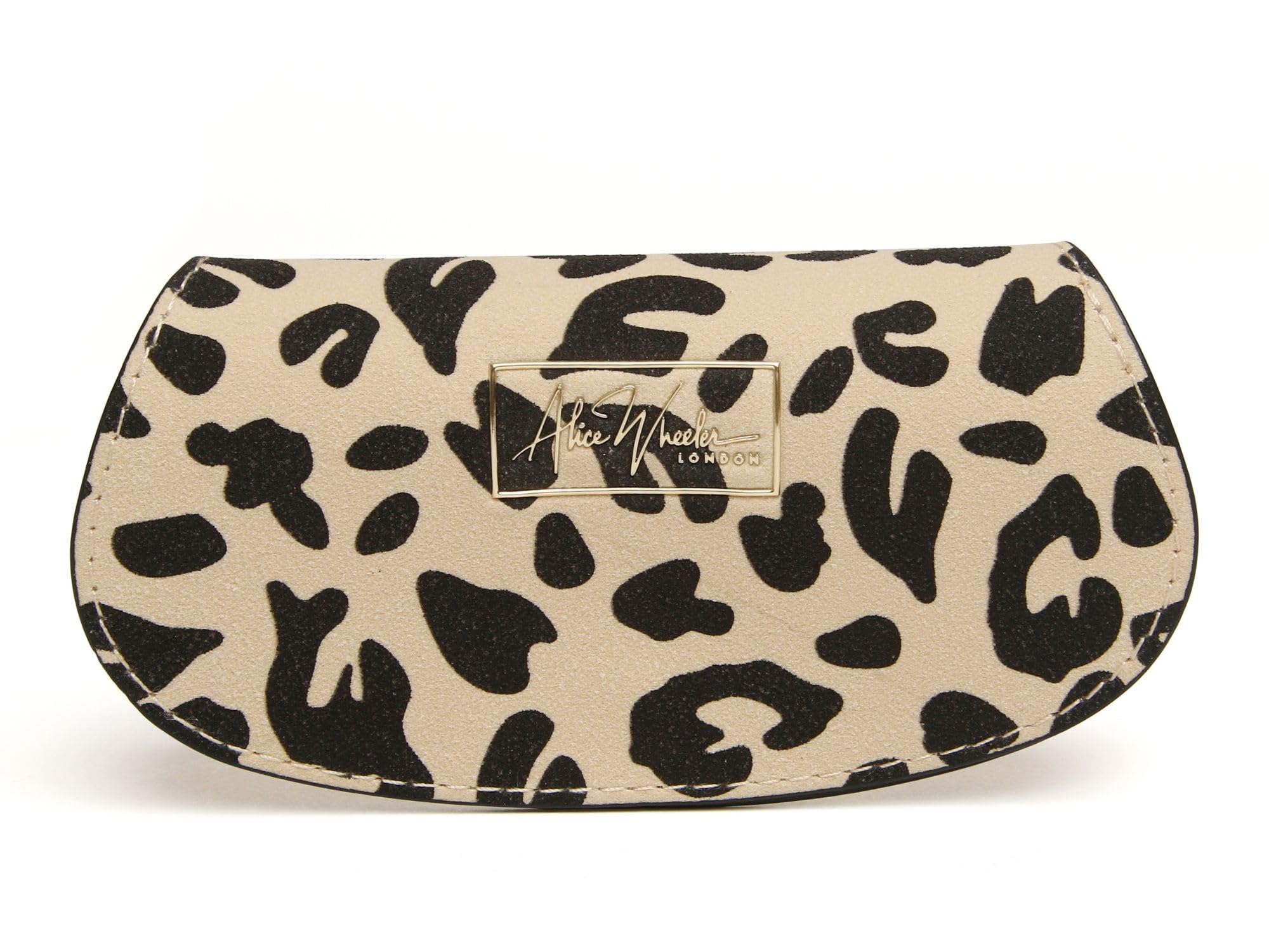 Alice Wheeler ( Leopard) Eyeglasses Case -Vegan Leather Light