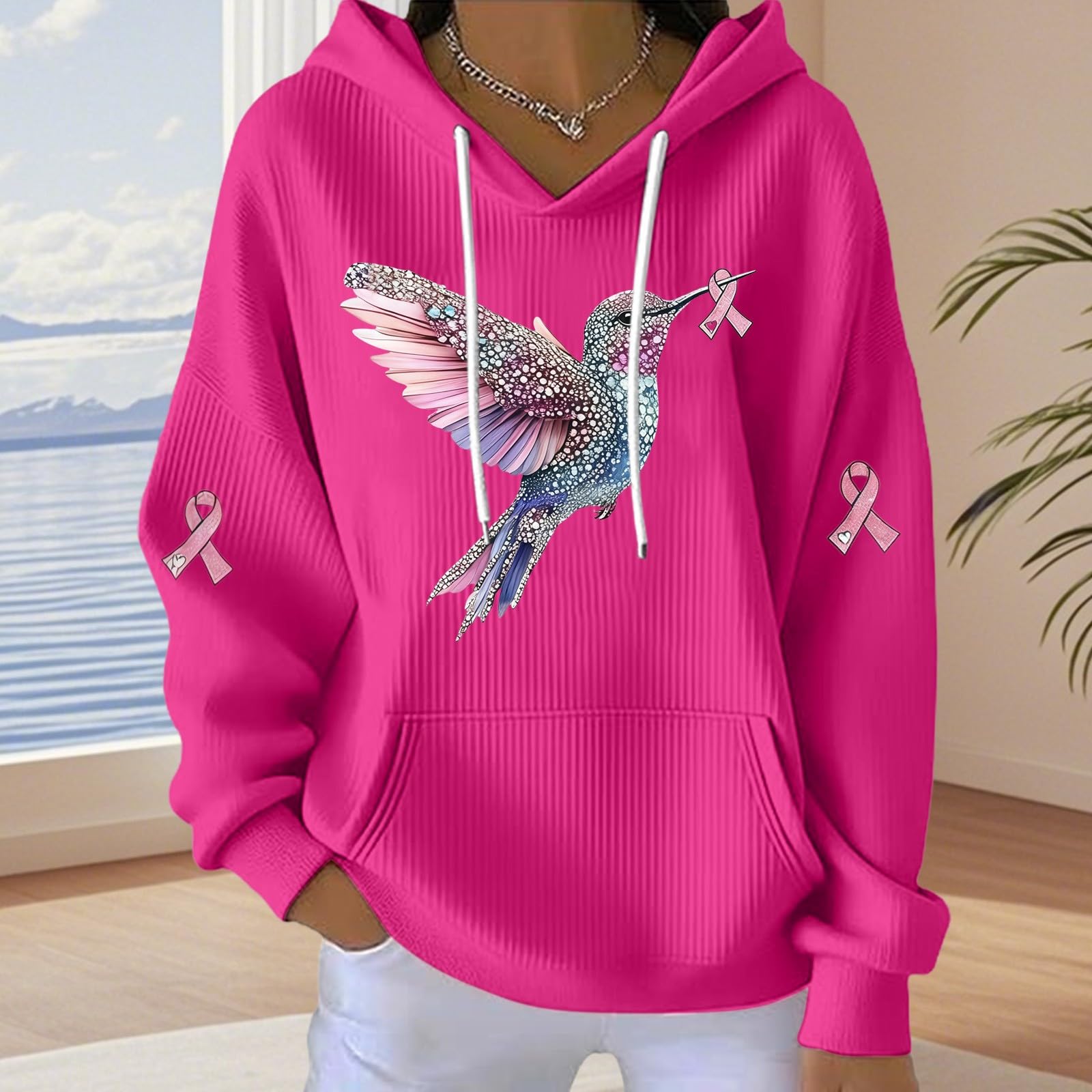 Générique Sweat-Shirt Personnalisable Veste Longue Femme Hiver