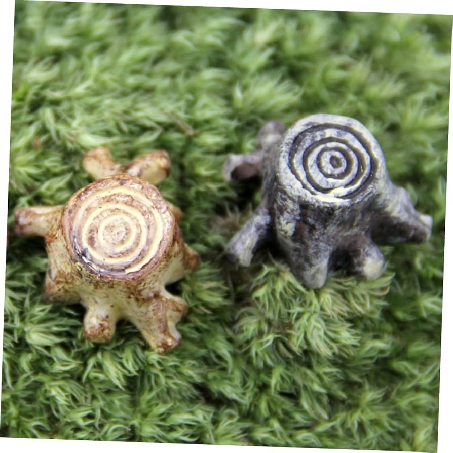 切り株　ミニチュア Amazon.co.jp: GOOHOCHY 樹脂切り株フィギュア 樹脂フォト