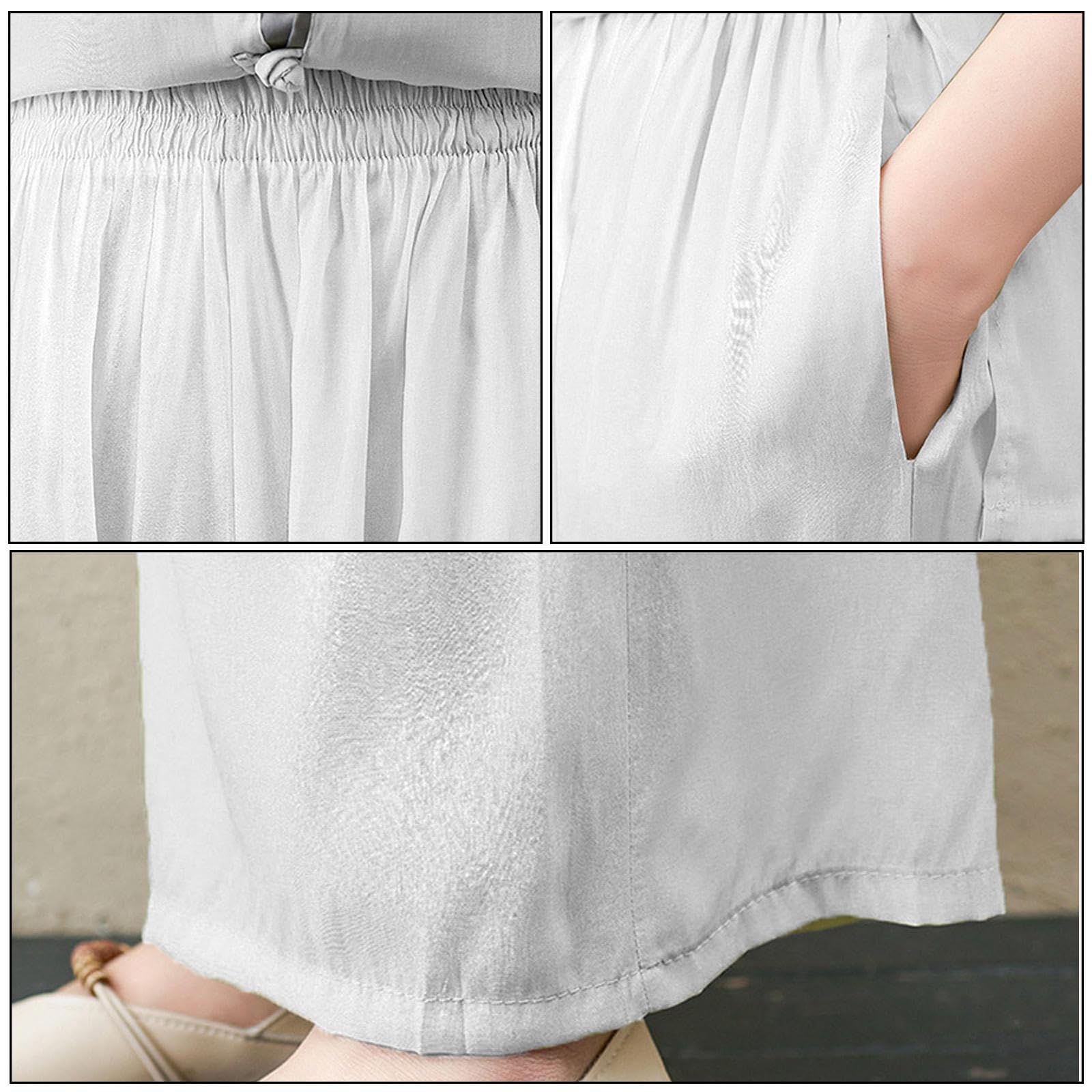 Uniforme de Tai Chi Chino Tradicional de Manga Corta Para Mujer, Ropa de Artes Marciales Para Ejercicios Matutinos, Ropa de Kung Fu, Ropa de Salón