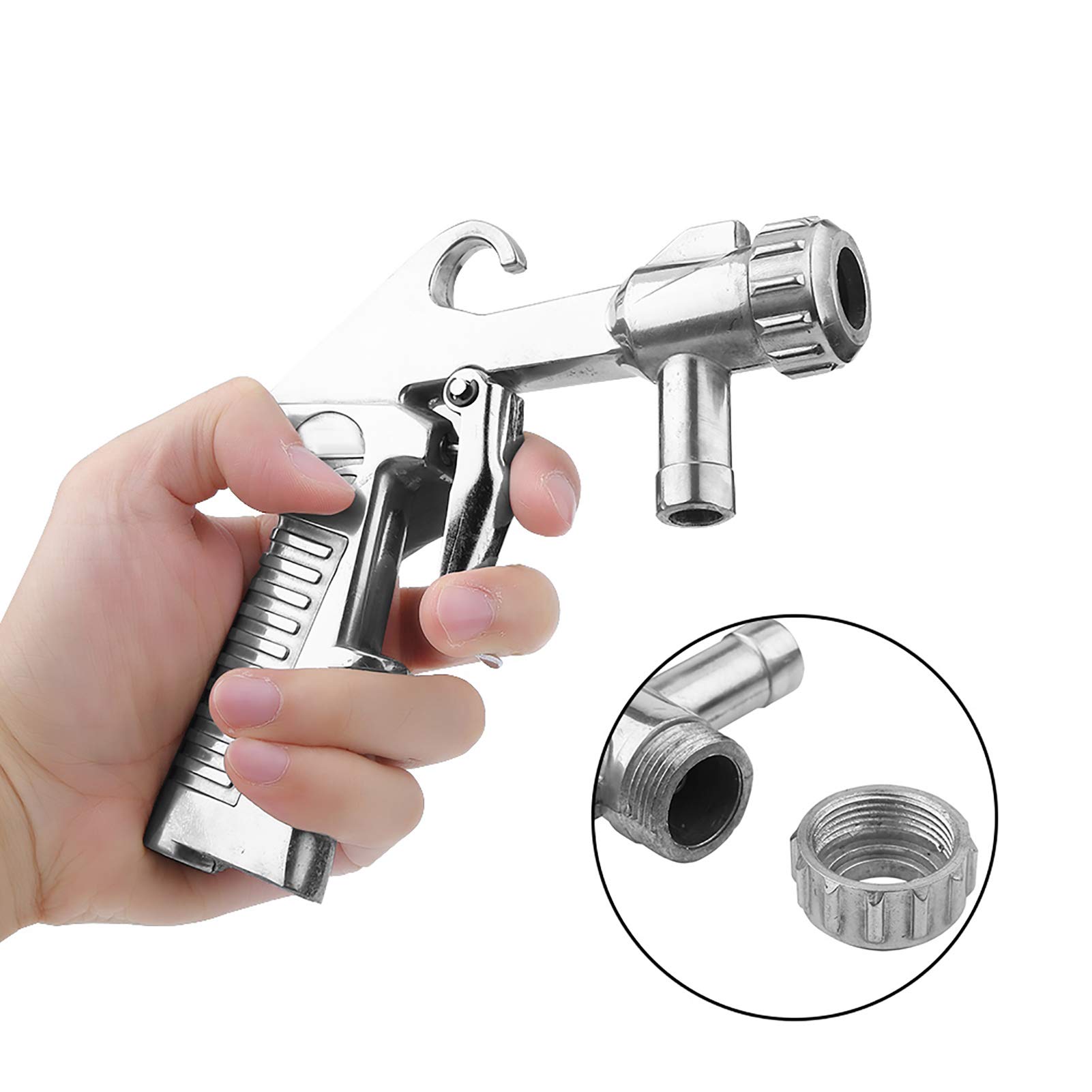 Zestaw do piaskowania, części do czyszczenia Pistolet do piaskowania do wydajnego piaskowania czystych felg metalowych do cieczy