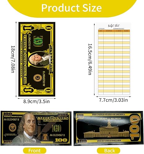 Miniatura 3 de Paquete de 12 sobres de efectivo para sistema de planificación de presupuestos, sobres de dinero para presupuestos y ahorros con 12 hojas de