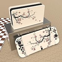 Vista 2 de PlayVital Full Set Protective Stickers for Nintendo Switch OLED Model, Customized Vinyl Decal Skins for Switch OLED Console & Joycon & Dock & Grip