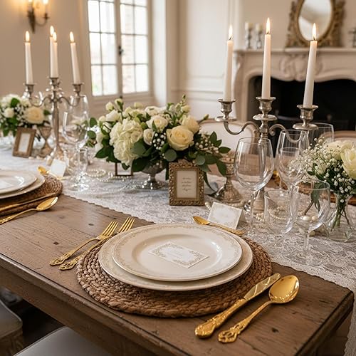 Miniatura 7 de Dandat Juego de 60 cubiertos retro Royal de acero inoxidable, incluye cuchara tenedor y cuchillo para cocina, restaurante, hogar, boda, fiesta de