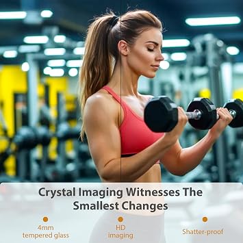 Snowdool Home Gym Mirror, 140x42cm 2Pcs Large Wall Frameless Tempered Glass | 4mm HD No Distortion Explosion-proof Glass, Polished Rounded Corner, Z-Bracket Sturdy Mount For Garages, Dance & Martial Art