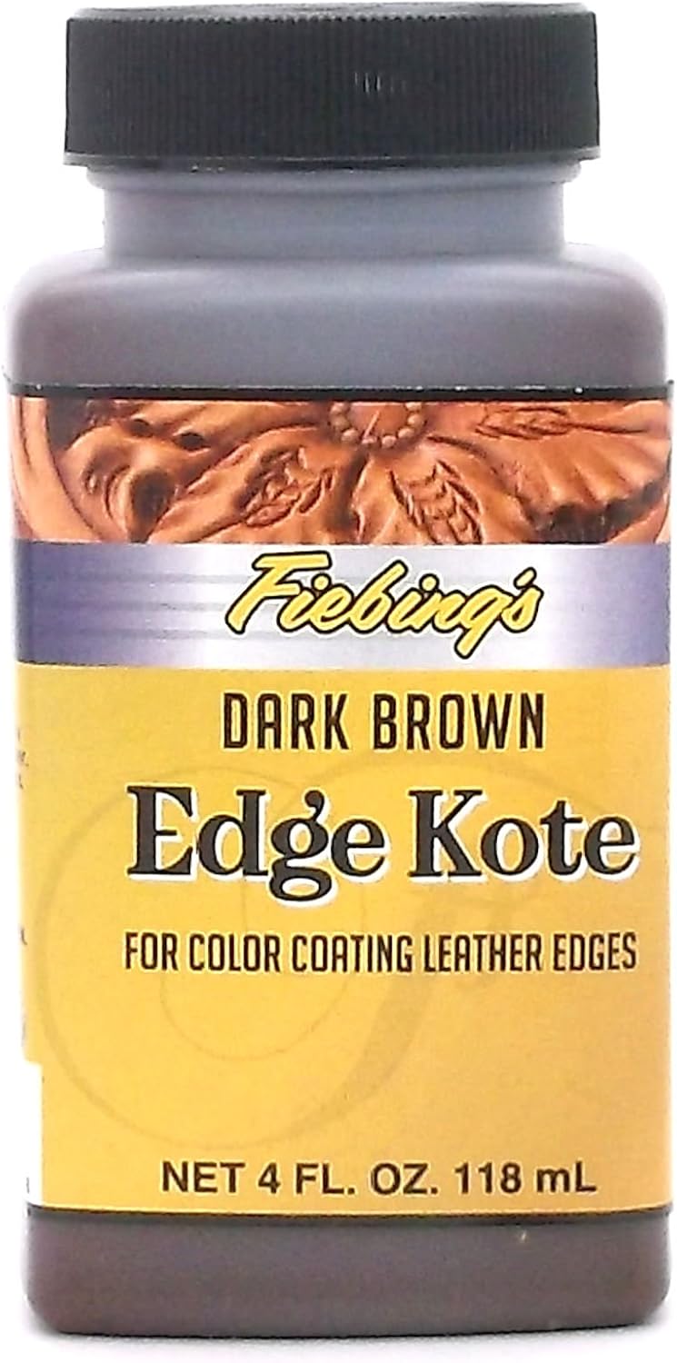Fiebing’s Edge Kote, 4 Oz. Color Coats Leather Edges