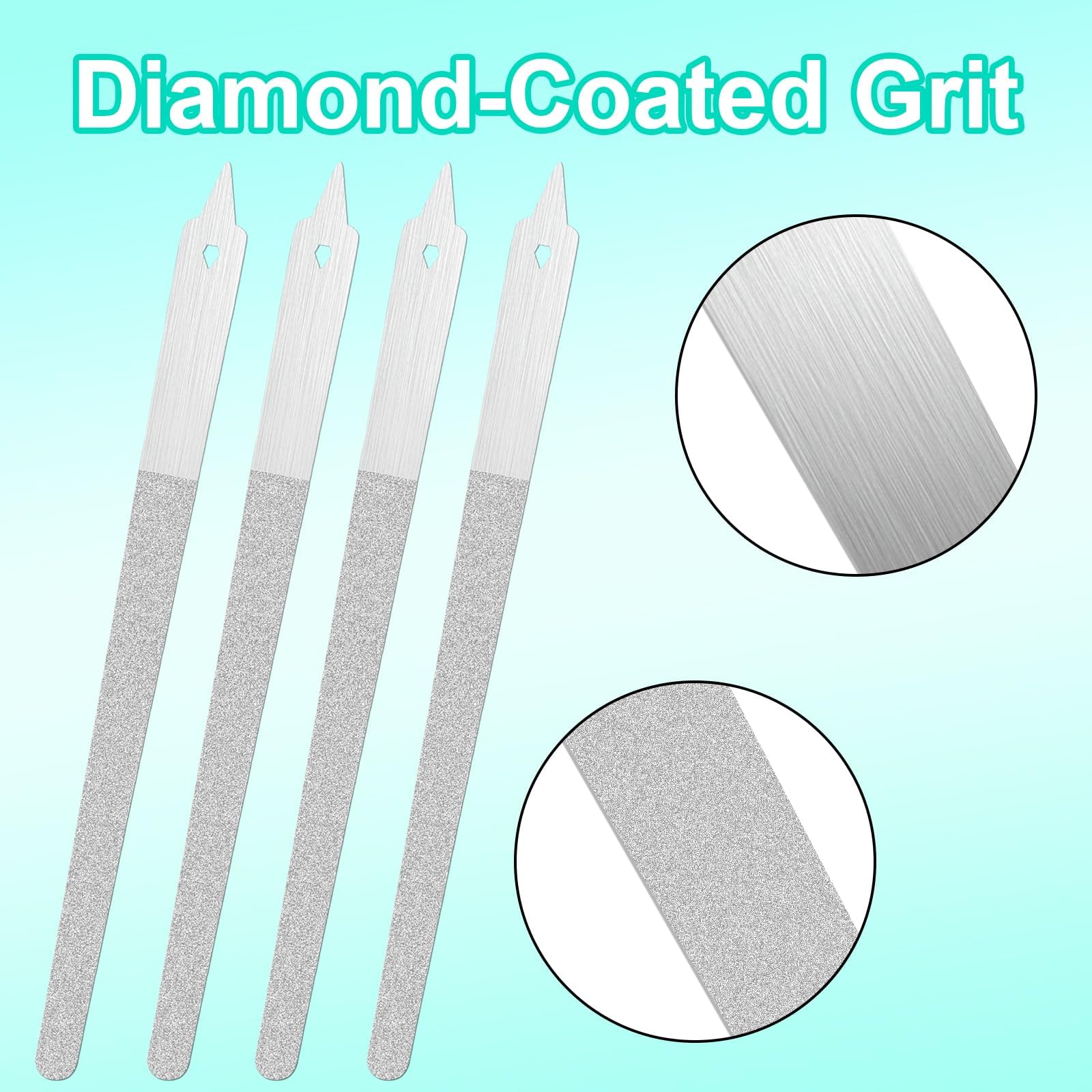 4-Piece Nail Filer for Women, Nail Buffer and Shiner, Pedicure Tools Set for Professional and Home Use, Dual-Sided with Ergonomic Design for Precise Shaping and Smoothing 1