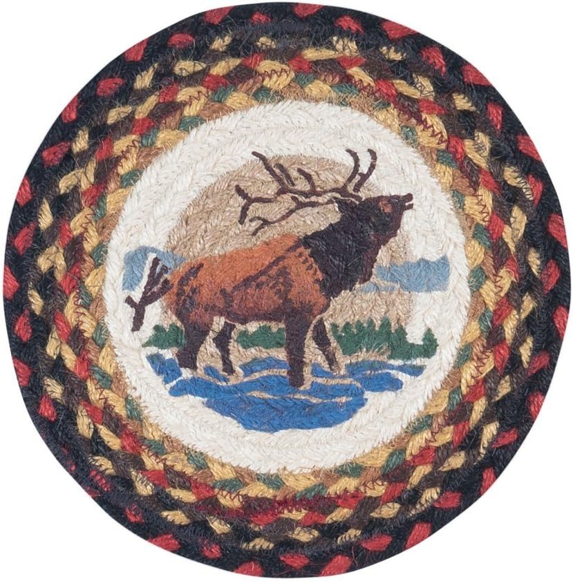 Earth Rugs 80-319WE Trivet, 10"x10", Burgundy
