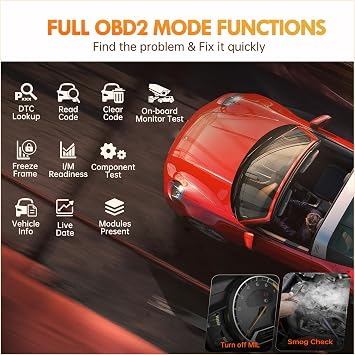 2024 FOXWELL Code Reader NT614 Elite OBD2 Scanner and FOXWELL OBD2 Scanner Protective Carring Case for NT201/NT301/NT301 Plus