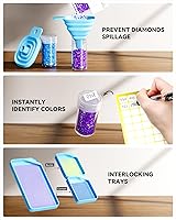 Amazon.co.jp: ARTDOT 120スロットストレージコンテナ ダイヤモンド