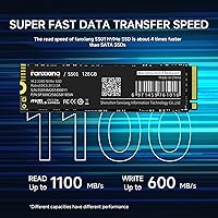 Fanxiang S501 128GB NVMe SSD M.2 2280 PCIe Gen3x4 - Up to 1100MB/s Read for Laptops & Desktops