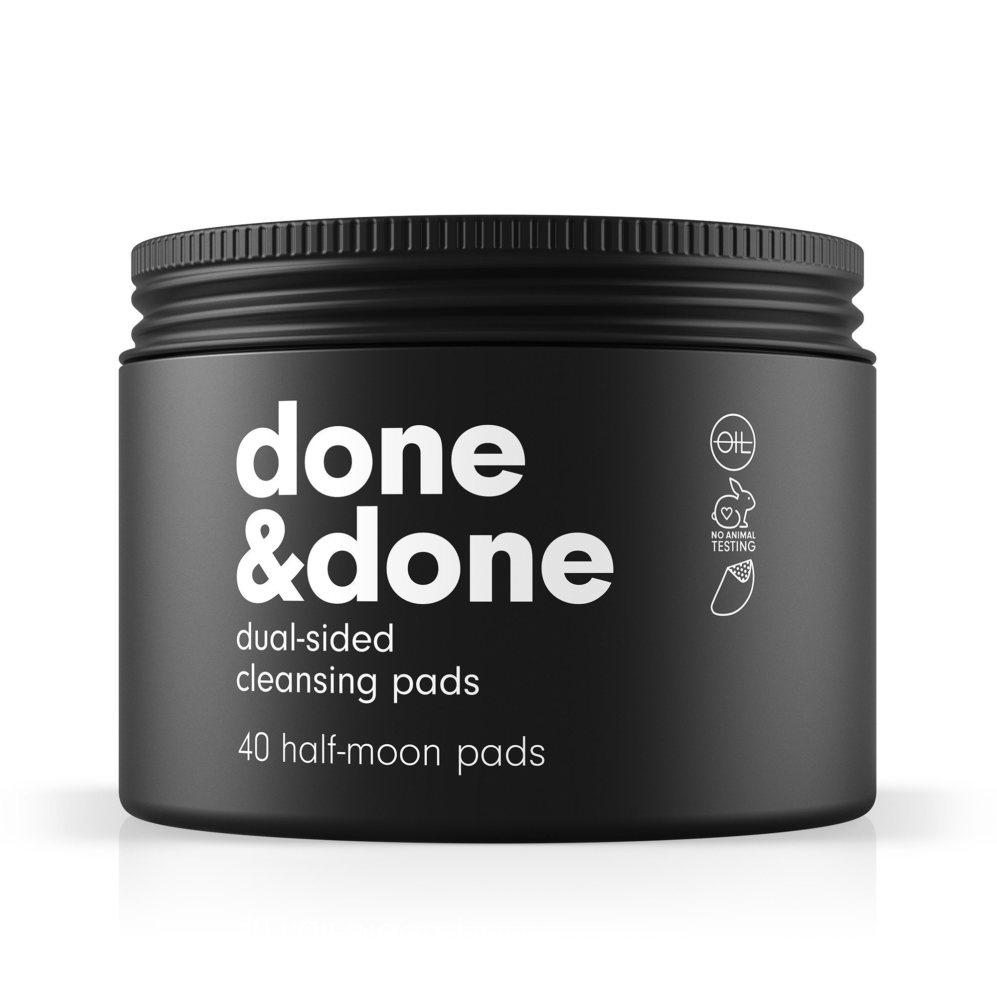 C&C by Clean & Clear Done & Done Dual Sided Cleansing Pads, Breaks Up Dirt & Oil, Not Tested on Animals, 40 ct.