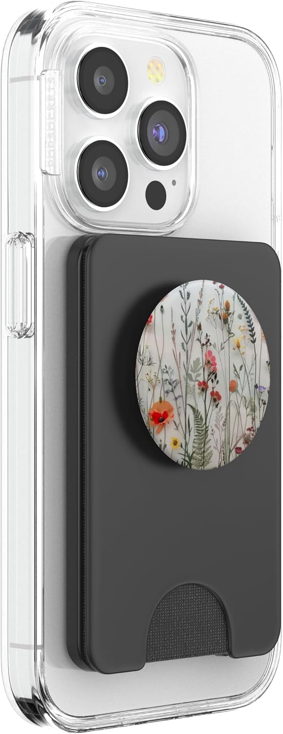 Mixed Flower Bouquet Floral Pattern PopSockets PopWallet for MagSafe