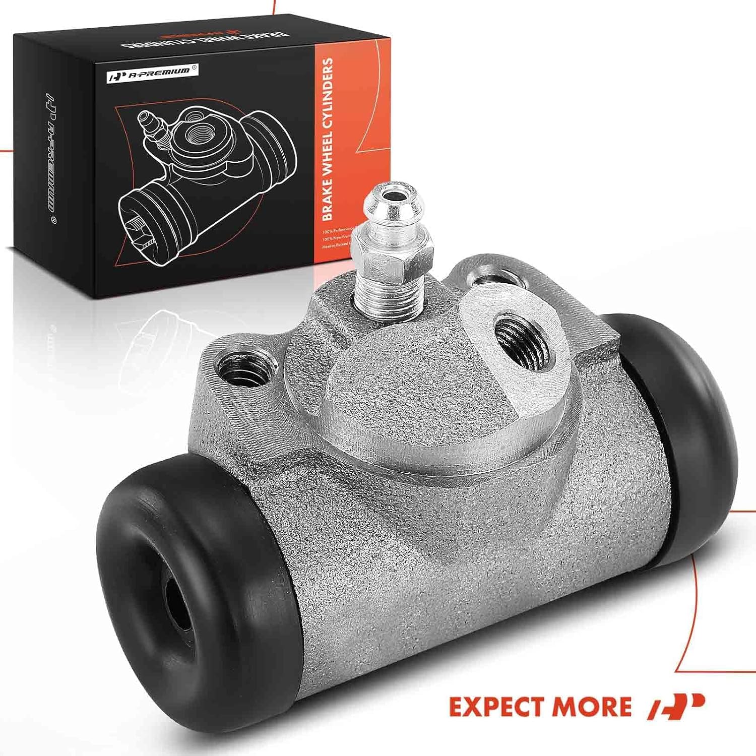 A-Premium Rear Passenger Drum Brake Wheel Cylinder Compatible with Select Edsel, Ford and Mercury Models - Mustang, Bermuda, Corsair, Roundup, Villager, Fairlane, Falcon, Torino, Comet, Cyclone