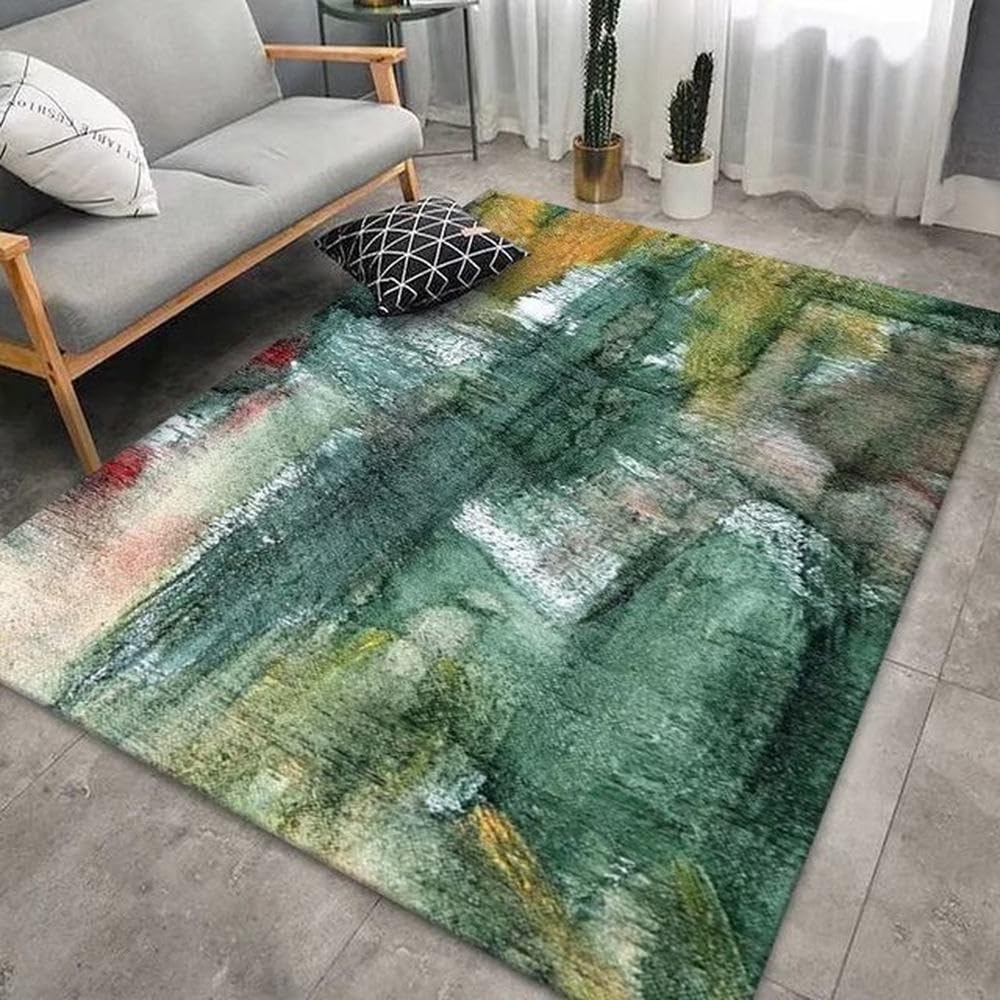 Tapis vert américain idéal pour créer un coin lecture doux dans la chambre