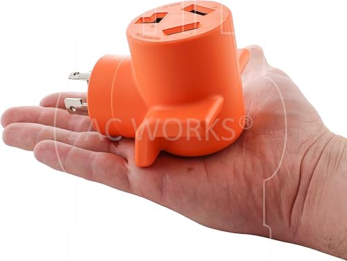 Miniatura 6 de AC WORKS ADL14301030 Enchufe del generador de 4 clavijas L14-30P 30A a salida de secadora de 3 clavijas 10-30R