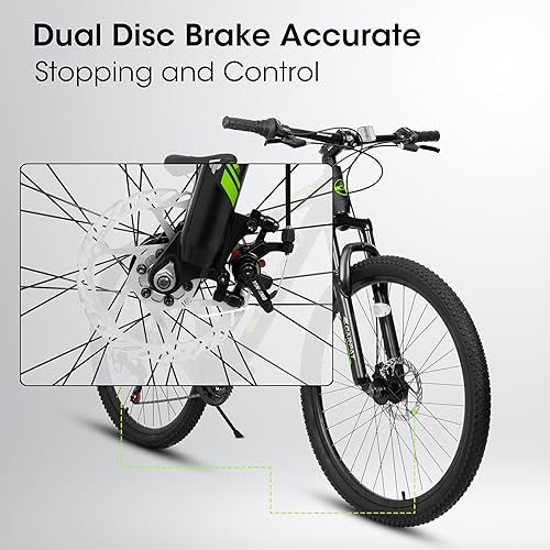 Miniatura 4 de Bicicleta de montaña ligera de aluminio de 2426 pulgadas, disco Shimano de 21 velocidades, bicicletas para hombre y mujer, bicicletas de montaña de