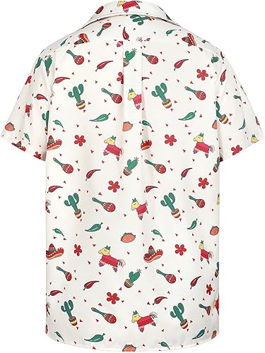 Miniatura 2 de American Trends Camisa hawaiana para hombre, camisas casuales de playa con botones, camisas tropicales de manga corta para hombre
