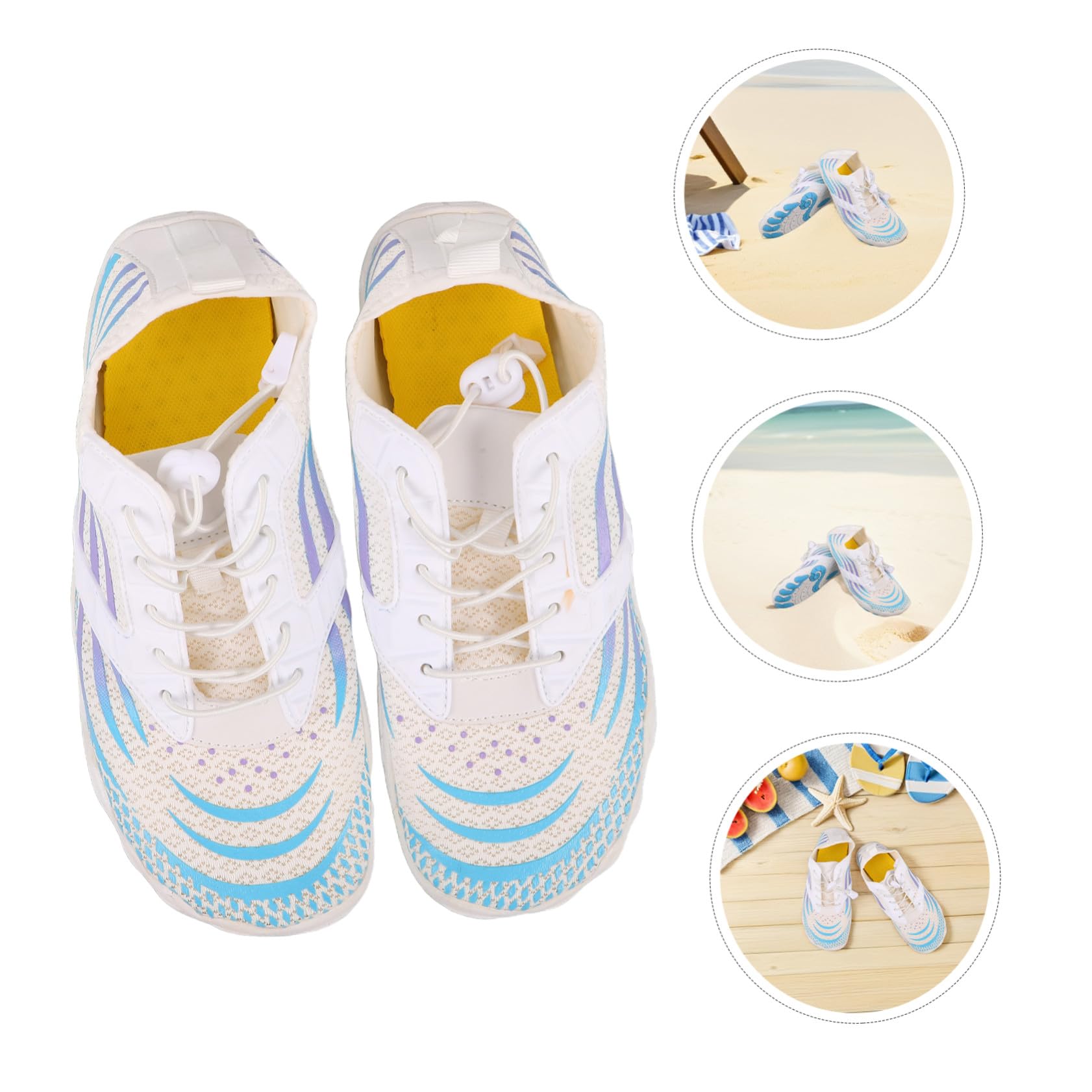 Wasserschuhe für Damen Schnelltrocknende Schwimmschuhe mit Rutschfester Sohle für Pool Strand und Wasseraktivitäten Flexibel und Atmungsaktiv