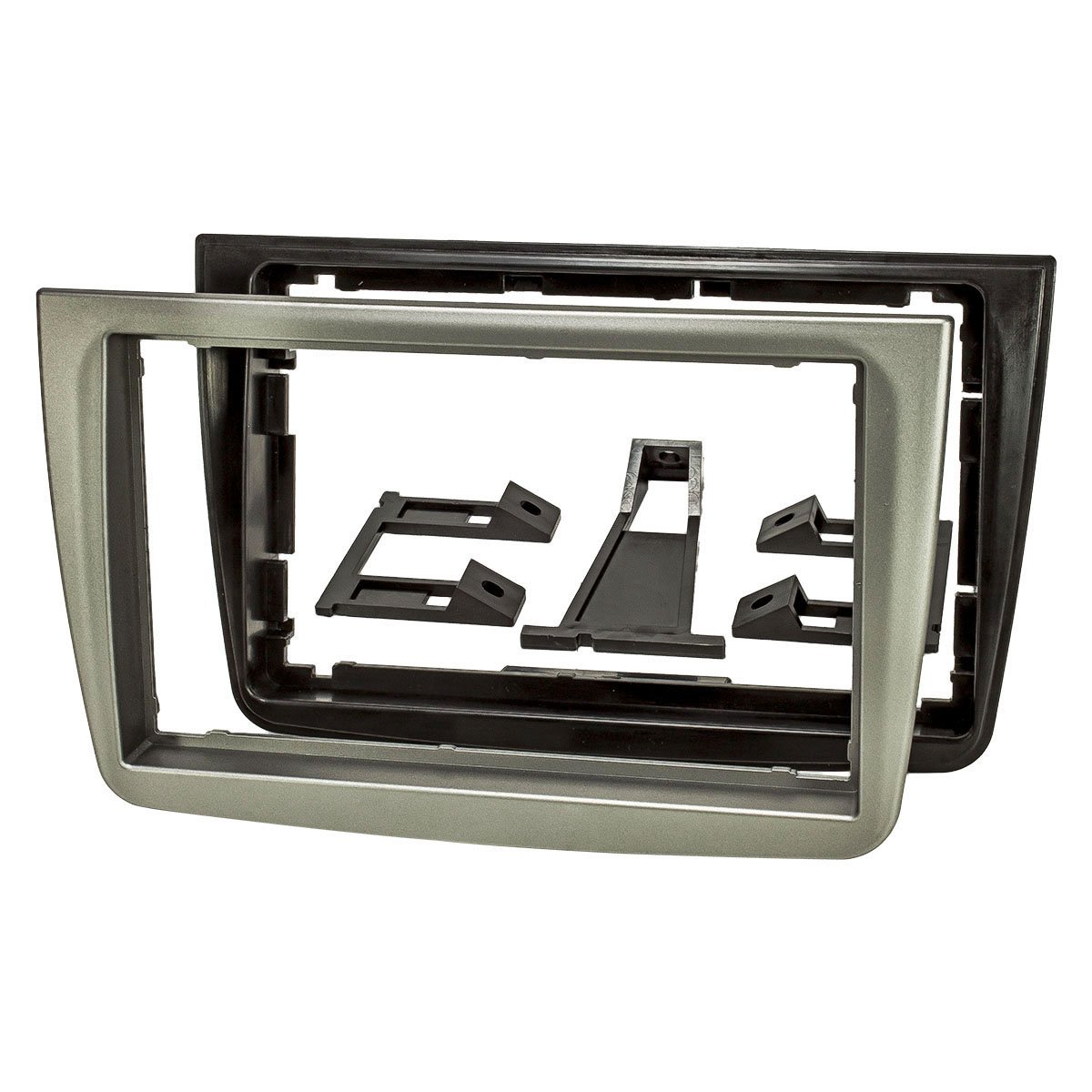 Kit De Montage Autoradio 2 DIN Pour Citroën C-Crosser, Peugeot 4007/4008, Mitsubishi ASX/Outlander – Cadre Et Adaptateurs – Noir