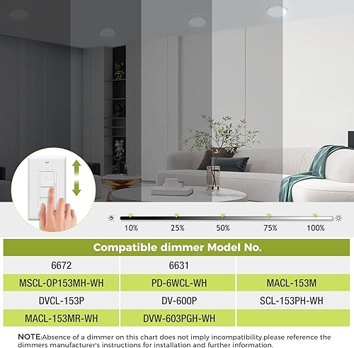 Miniatura 3 de hepside - Lámpara de techo empotrada LED blanca regulable 6.5 pulgadas 12W, 3 colores seleccionables 3000K-4000K-6500K 1200LM para cocina