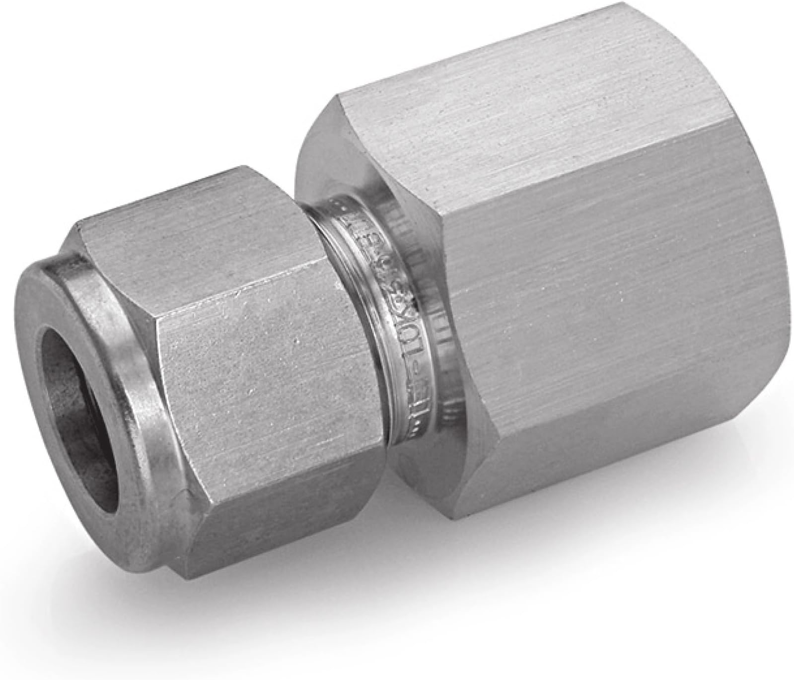 Hamlet 766L SS 1/2 x 1/2 316 Stainless Steel Let-Lok Compression Fitting, Adapter, 1/2" NPT Female x Tube OD