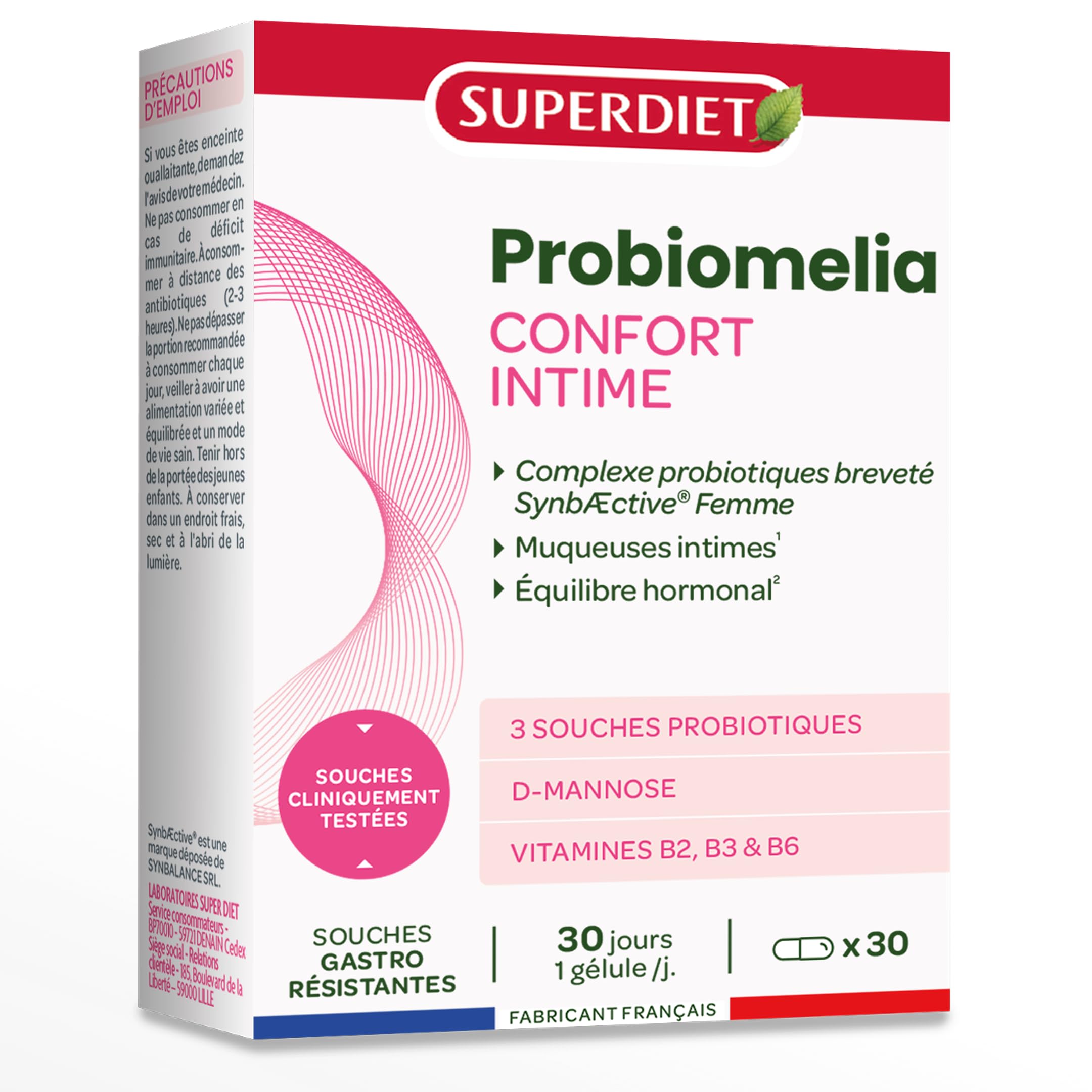 Flore Intime– probiotiques - Confort intime - Probiomelia - Gélules