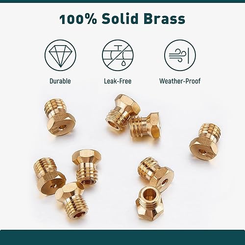 Miniatura 5 de GASPRO Kit de conversión de gas natural, boquilla de propano a orificios NG, para parrillas Blackstone de 28 pulgadas y 36 pulgadas, combo de