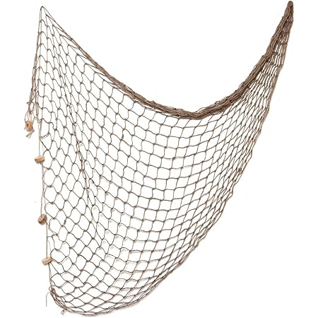 Winomo 1 2m Mediterranee Style Filet De Peche Decoratif Pour Murale A Suspendre Decoration Amazon Fr Cuisine Et Maison