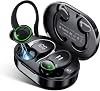 for Xiaomi Redmi Note 9 Pro Max Bluetooth 5.3 Headphones 3D Stereo with Earhook, 40H Touch Control Over Ear Headphones, IP7 Waterproof Earphones Built-in Mic for Running Workout Sport