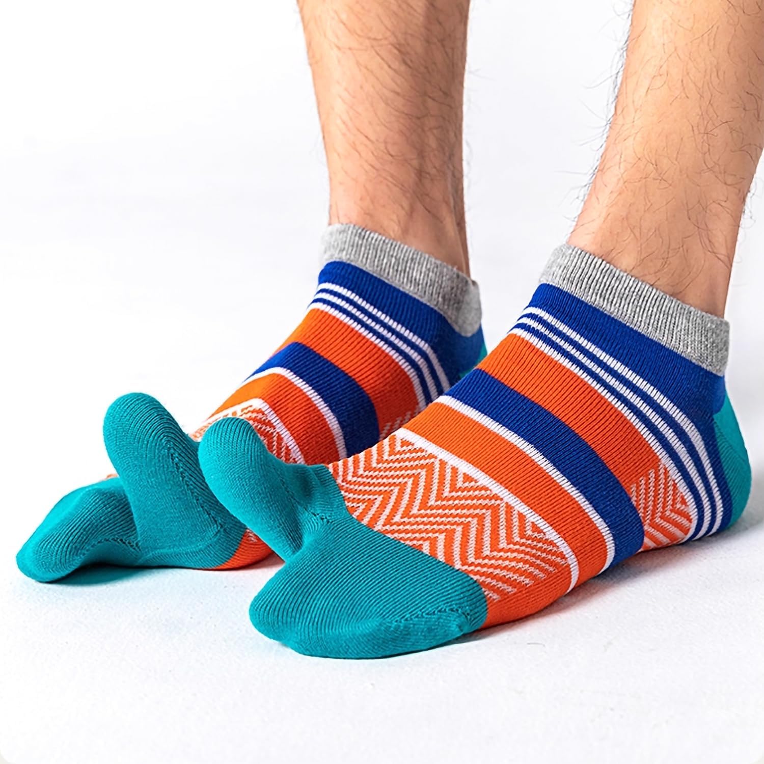 Tabi Socks Athletic Cotton Crew Length Quarter Ankle Two Toe for Women and Men
