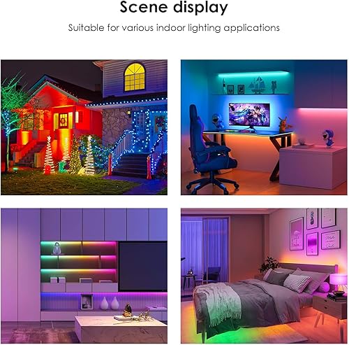 Miniatura 5 de Ericsity Controlador de tira de luz LED WLED, controlador LED direccionable RGB RGBW WS2812B SK6812 WS2811 TM1814 WS2813 WS2815 5-24V WiFi APP