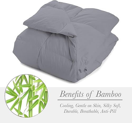 Miniatura 2 de Sacred Thread Edredón reversible para todas las estaciones, suave, ligero, relleno de edredón de bambú refrescante, relleno alternativo de plumón de