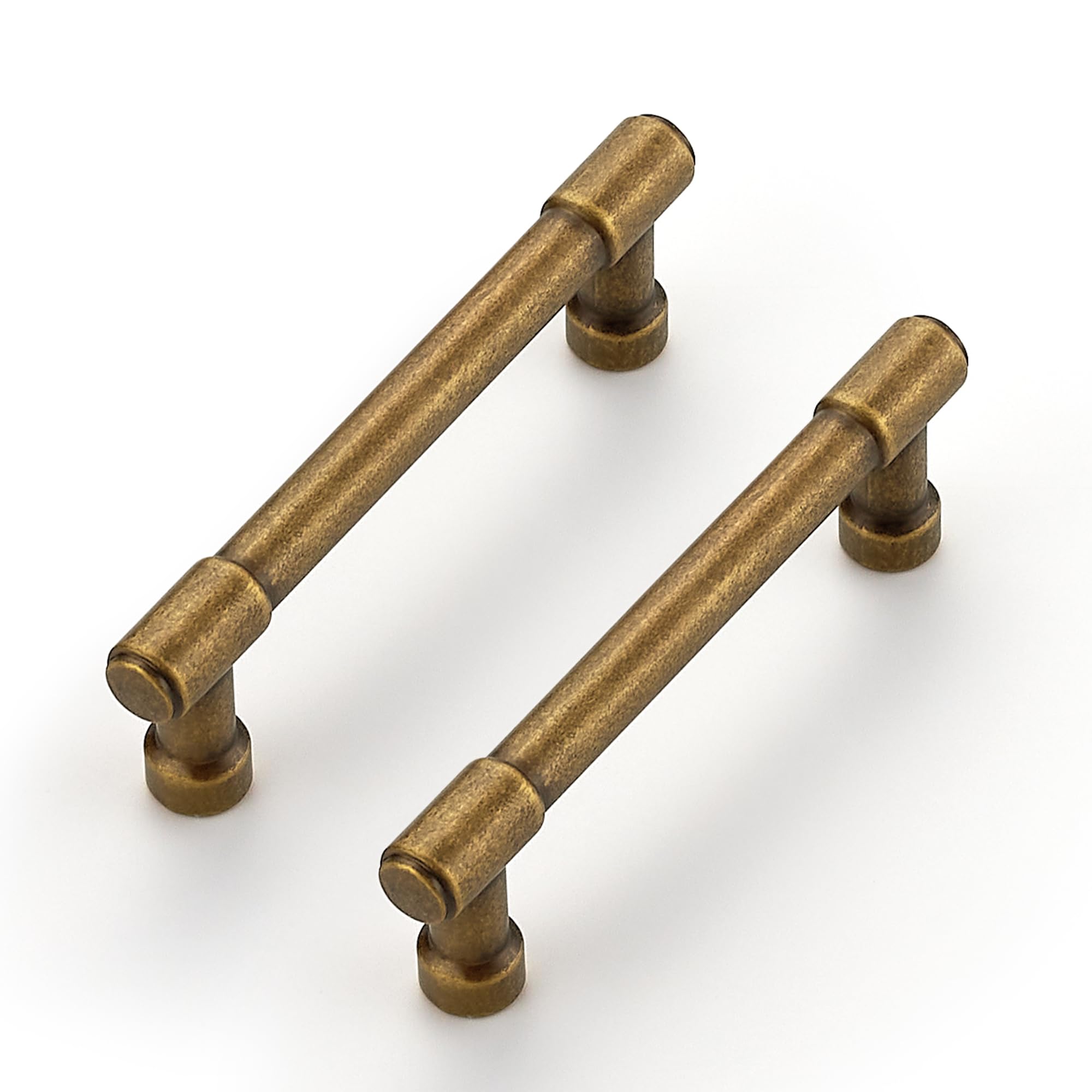 Ravinte Antique Brass Kitchen Pulls Cabinet Handles 3-1/2 Inch 20 Pack