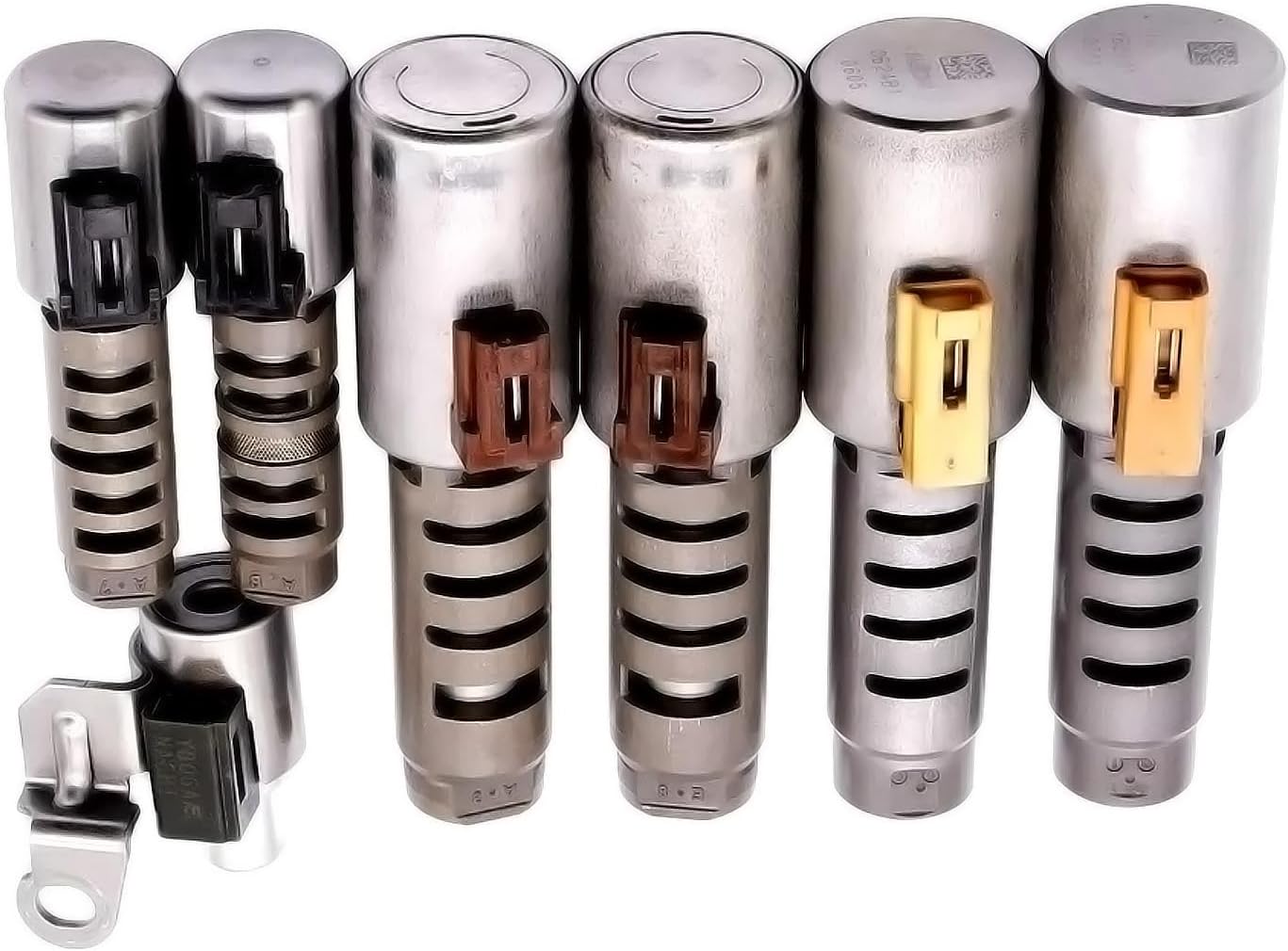 7PCS U760E U760 Transmission Solenoid Valve 6 Speed Transmission Solenoid Kit Replacement Suitable for 2009-2012 Camry Highlander RAV4 2.4L/2.5L/2.7L