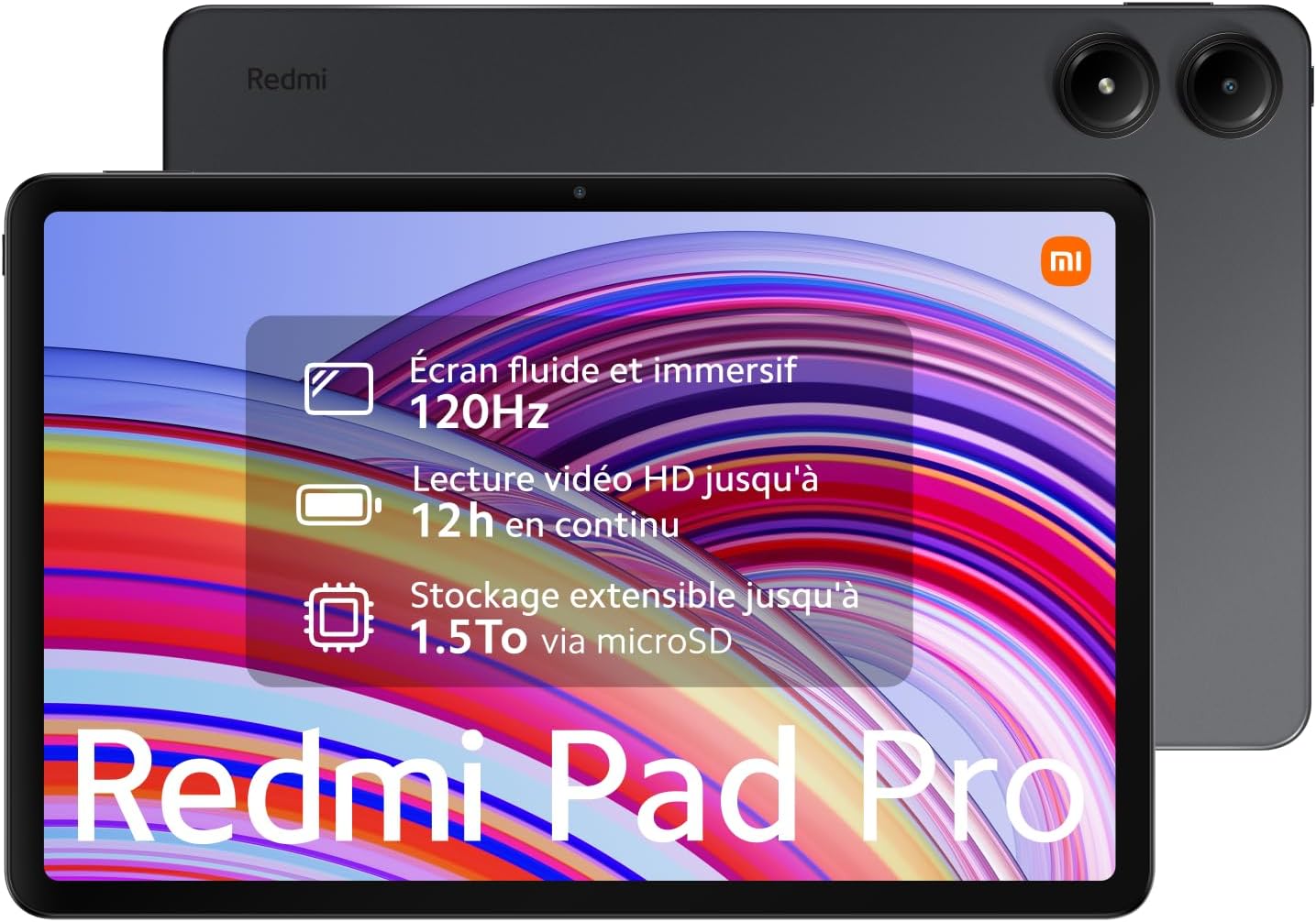 Xiaomi Redmi Pad Pro Qualcomm Snapdragon 128 Go 30,7 cm (12.1") 6 Go Wi-Fi 6 (802.11ax) Android 14 Gris