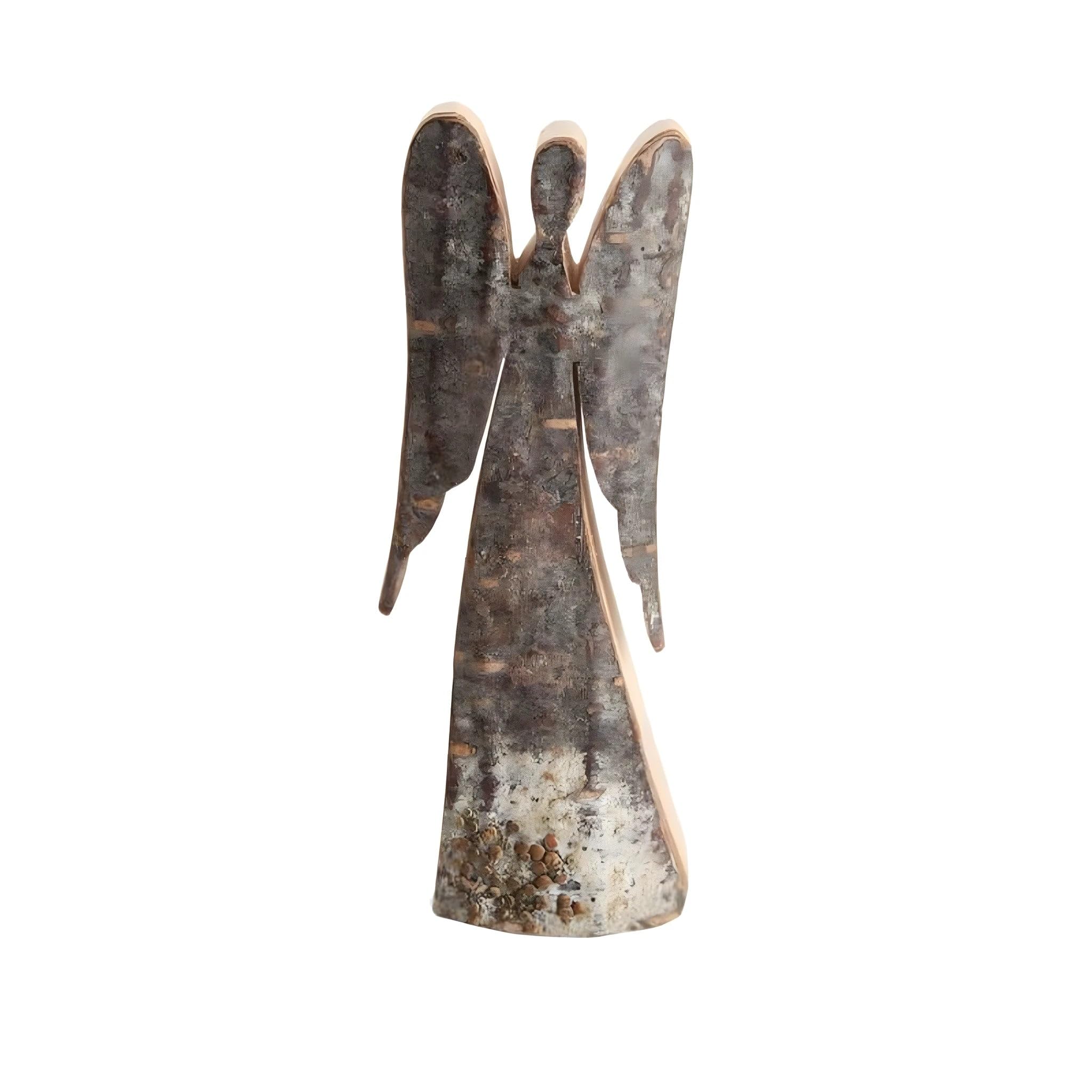 Dolfi Wooden Guardian Angel 12 cm 12 cm | Natural Wood in Val Gardena | Nativity Figure