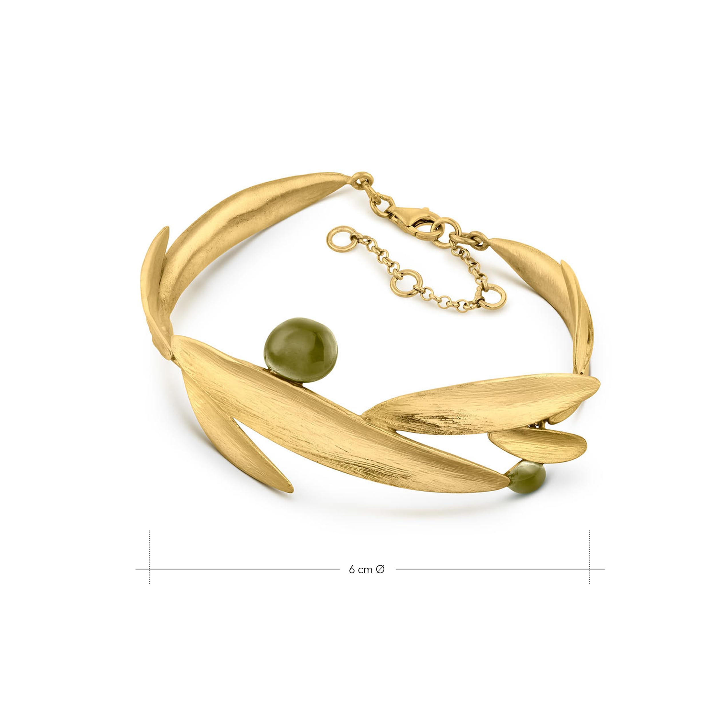 BRACCIALE DORATO OLIVIA | Disegnato da Clara Niubò | Collezione Olivia | Bracciale in metallo placcato oro 24K | d'oro