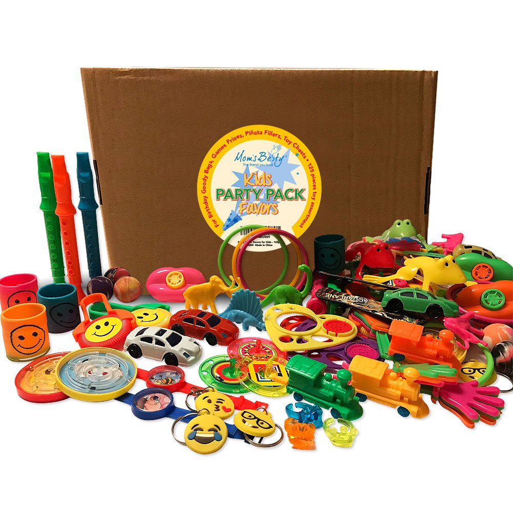 Party Packs Favors for Kids - 125 Pc 
