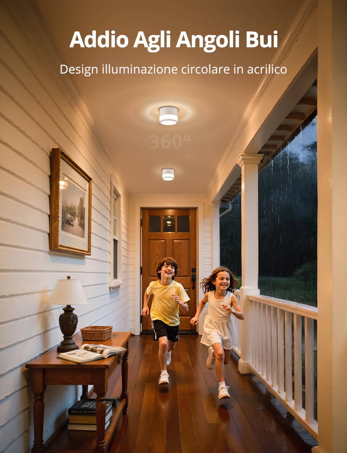 Faretti LED Bianchi Soffitto Rotondo Cubo Faretto Cucina per Interni Senza Forare, 12W IP65 Plafoniera Bagno Corridoio Cilindro Bianco Caldo per Esterno IRC82 Non da Incasso Ø10cm Alluminio