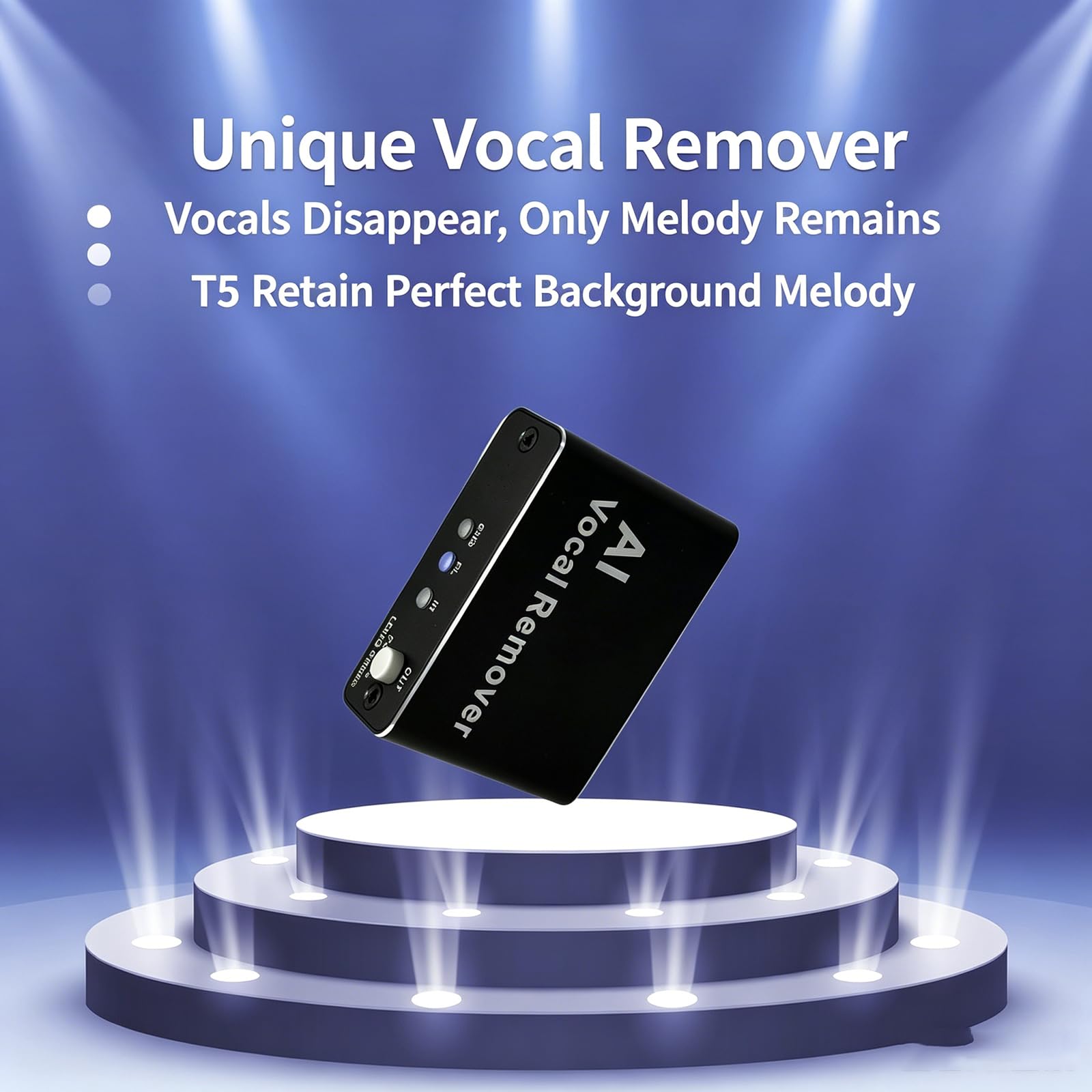 Scheda Audio Ai Per La Rimozione Della Voce, Processore Dsp Per La Cancellazione Della Voce, Con Bluetooth Otg/aux E Batteria Integrata, Compatibile Con Qualsiasi Altoparlante Da 3,5 Mm